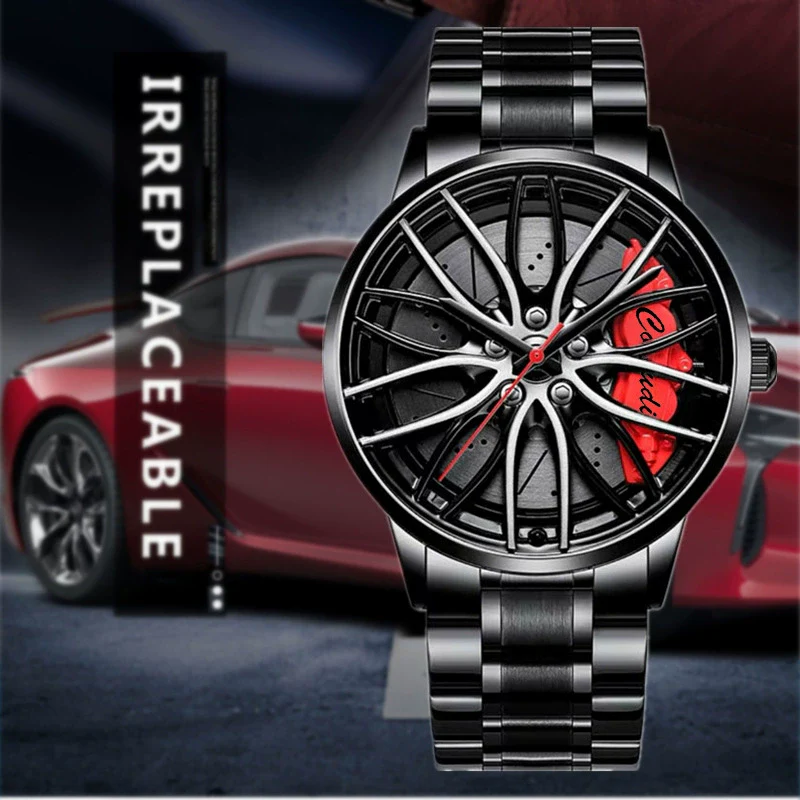 Men's Business Style Alloy Case Stainless Steel Strap Round Dial Waterproof Watch With Fully Automatic Movement - Image 2