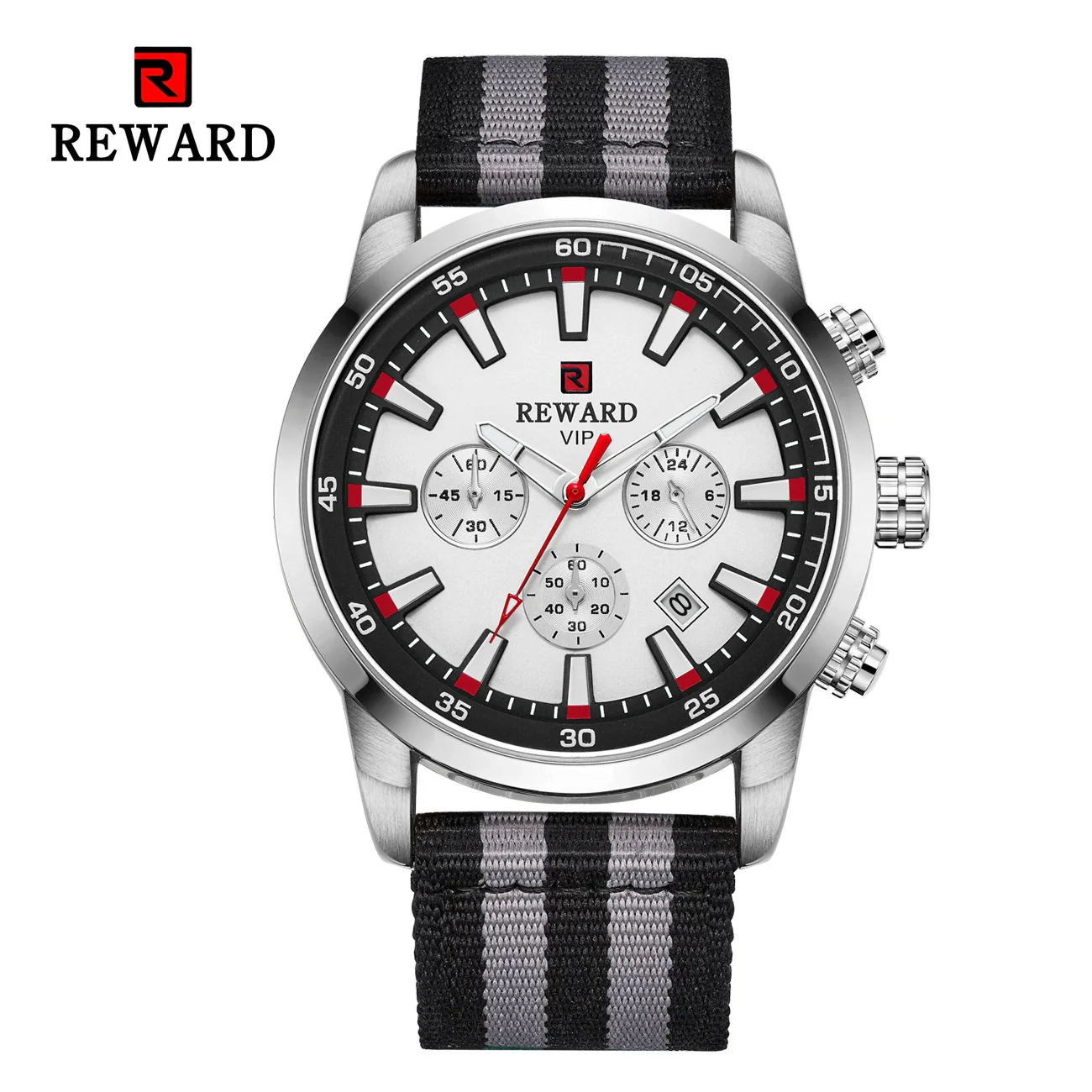 Men's Business Style Alloy Case Textile Strap Round Dial Quartz Watch With Ordinary Glass Mirror And Pin Buckle - Image 10