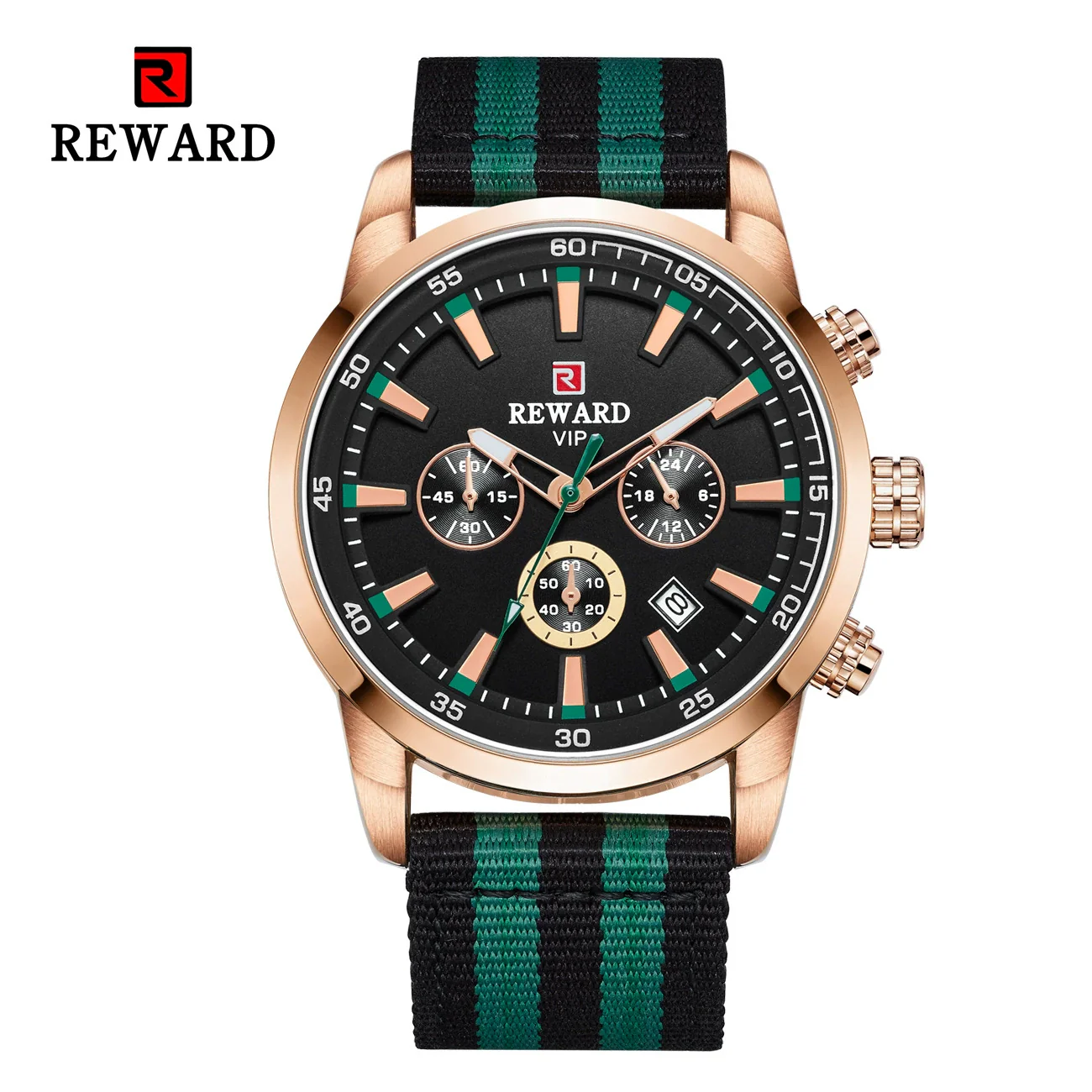 Men's Business Style Alloy Case Textile Strap Round Dial Quartz Watch With Ordinary Glass Mirror And Pin Buckle - Image 9