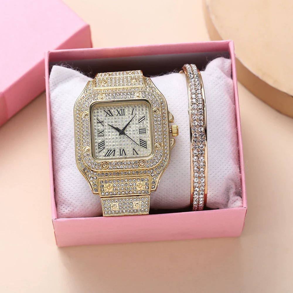 Men's Business Style Alloy Imitation Leather Band Round Dial Quartz Bracelet - Image 2