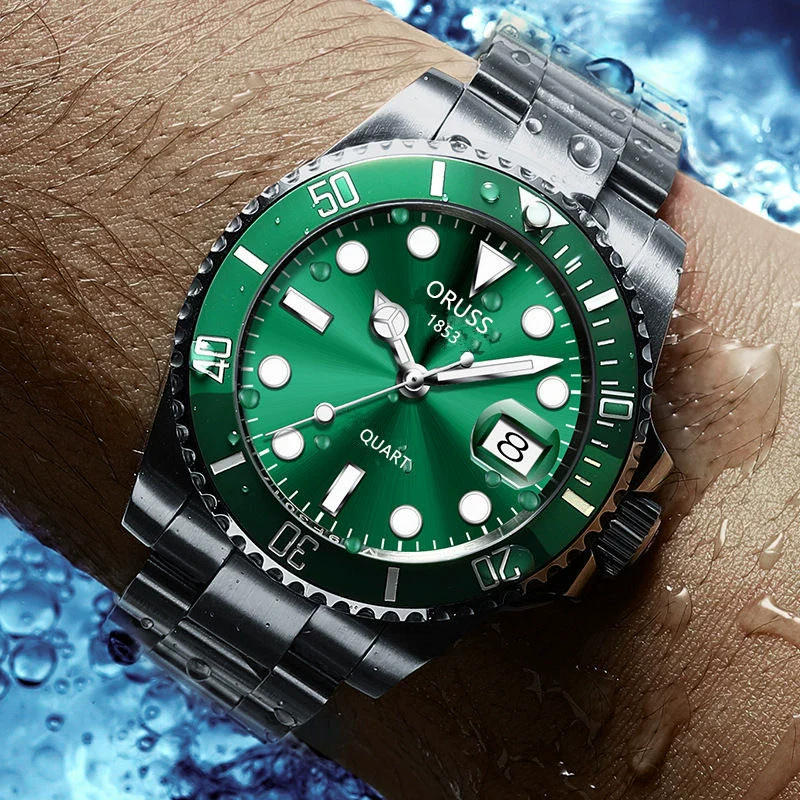 Men's Business Style Automatic Movement Stainless Steel Belt Waterproof Luminous Calendar Round Watch - Image 4
