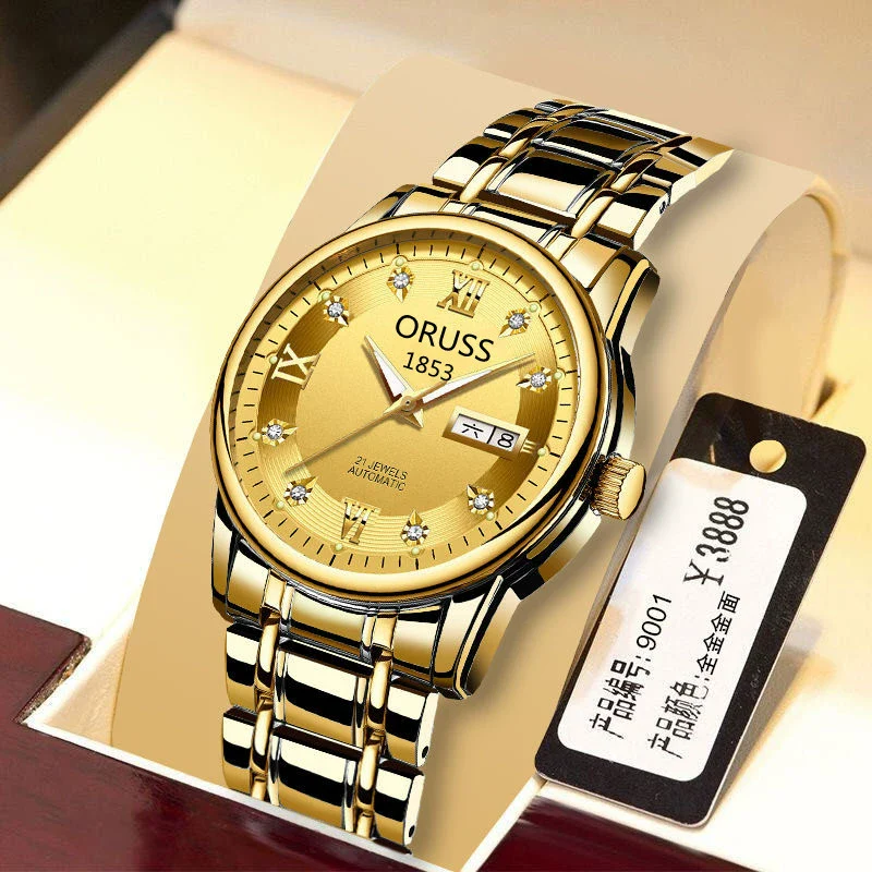 Men's Business Style Automatic Movement Watch Steel Case And Strap Round Dial Luminous Waterproof - Image 23