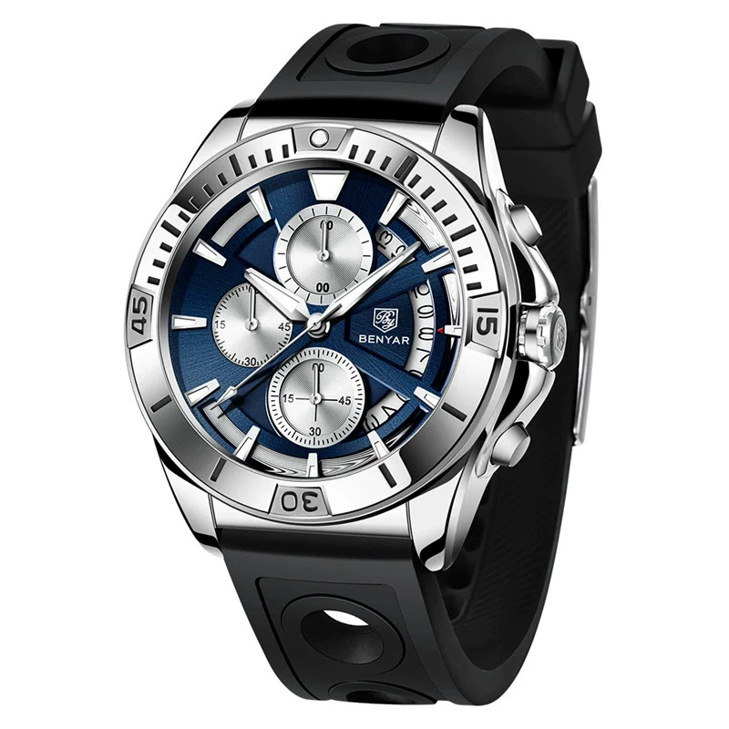 Men's Business Style Metal Case Stainless Steel Band Round Dial Quartz Multifunctional Waterproof Luminous Watch - Image 10