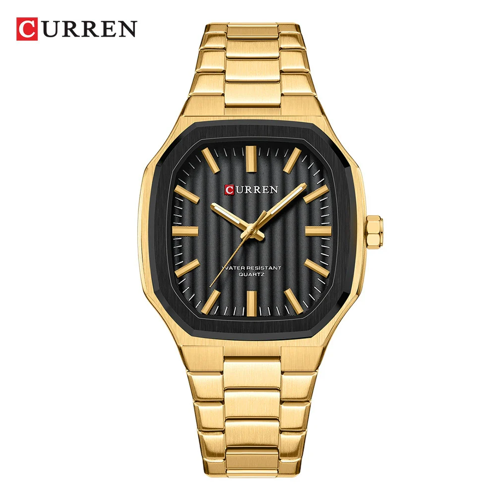 Men's Business Style Rectangular Square Steel Belt Watch Made Of Alloy Stainless Steel And Titanium - Image 2