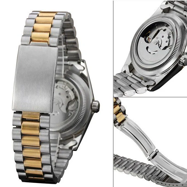 Men's Business Watch Alloy Case Stainless Steel Band Round Dial - Image 3
