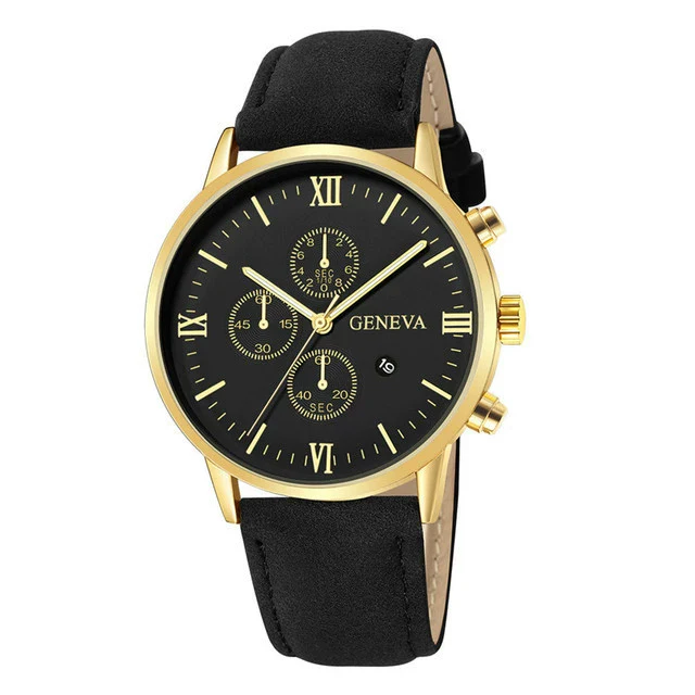 Men's Casual Alloy Case Quartz Belt Watches With Round Dial - Image 6