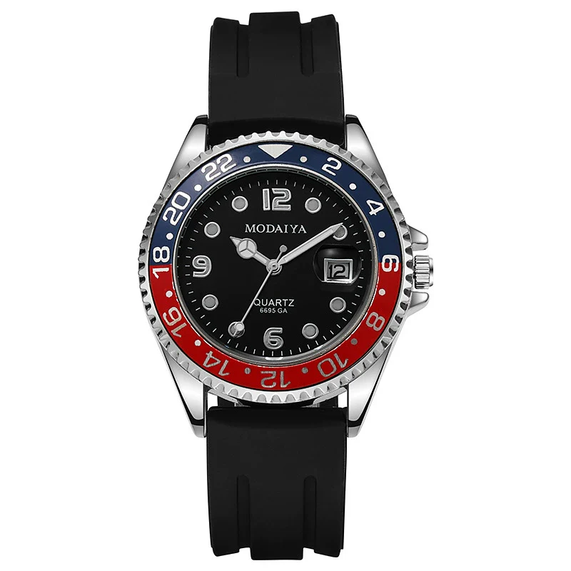 Men's Casual Automatic Mechanical Alloy Case Imitation Leather Strap Round Dial Watch - Image 11