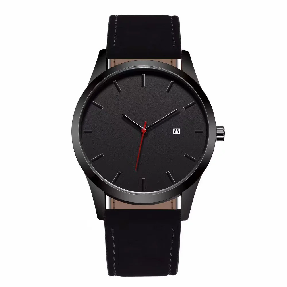 Men's Casual Business Style Alloy Belt Watch And Bracelet Threepiece Set With Round Dial - Image 3