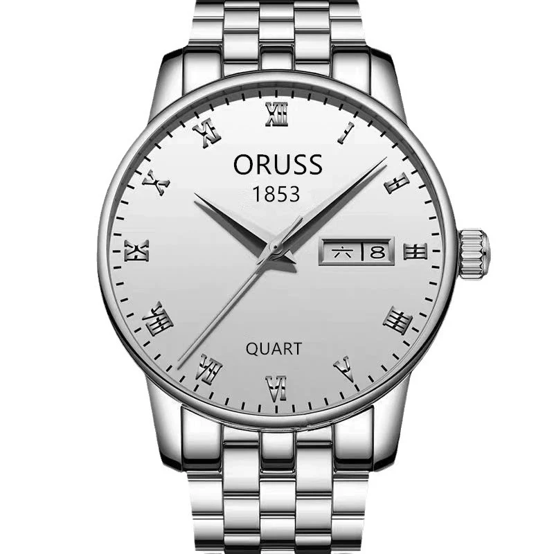 Men's Casual Quartz Watch With Alloy Strap And Case Mineral Reinforced Glass Mirror Round Dial - Image 4