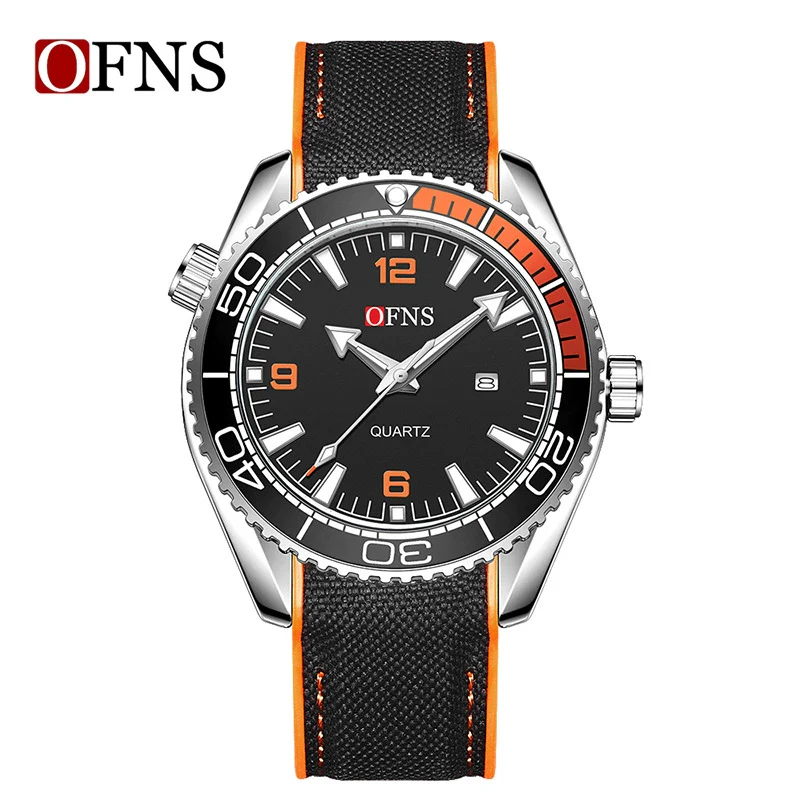 Men's Casual Quartz Watch With Calendar Luminous Alloy Alloy Case Mineral Tempered Glass Mirror Stainless Steel Buckle Round Dial Tpu Strap Waterproof - Image 3
