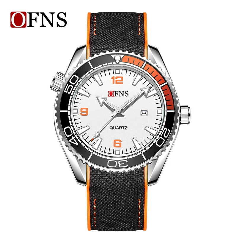 Men's Casual Quartz Watch With Calendar Luminous Alloy Alloy Case Mineral Tempered Glass Mirror Stainless Steel Buckle Round Dial Tpu Strap Waterproof - Image 4