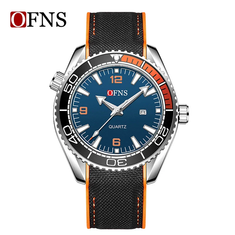 Men's Casual Quartz Watch With Calendar Luminous Alloy Alloy Case Mineral Tempered Glass Mirror Stainless Steel Buckle Round Dial Tpu Strap Waterproof - Image 5