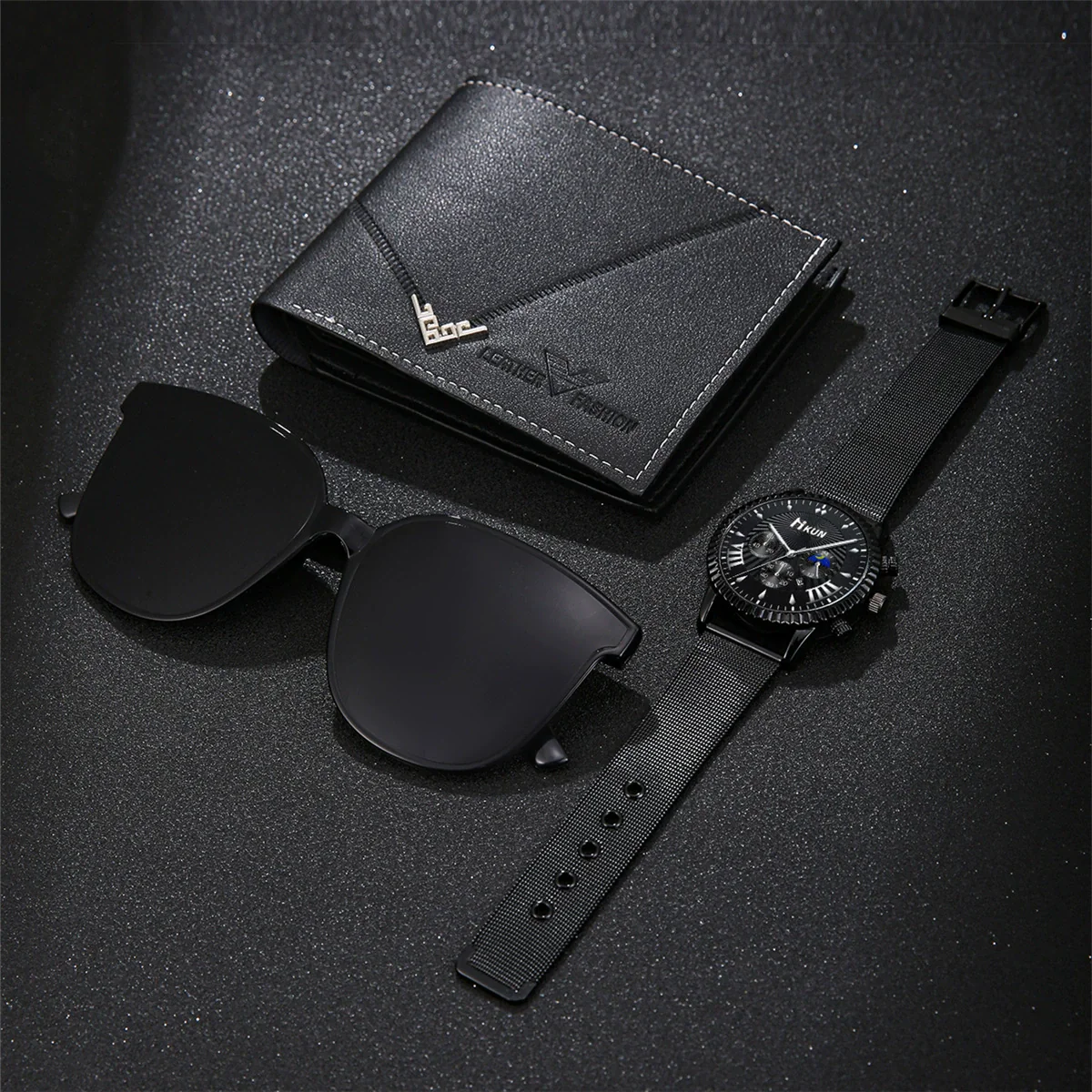 Men's Casual Sports Mesh Strap Quartz Watch Alloy Case And Strap Round Dial - Image 2