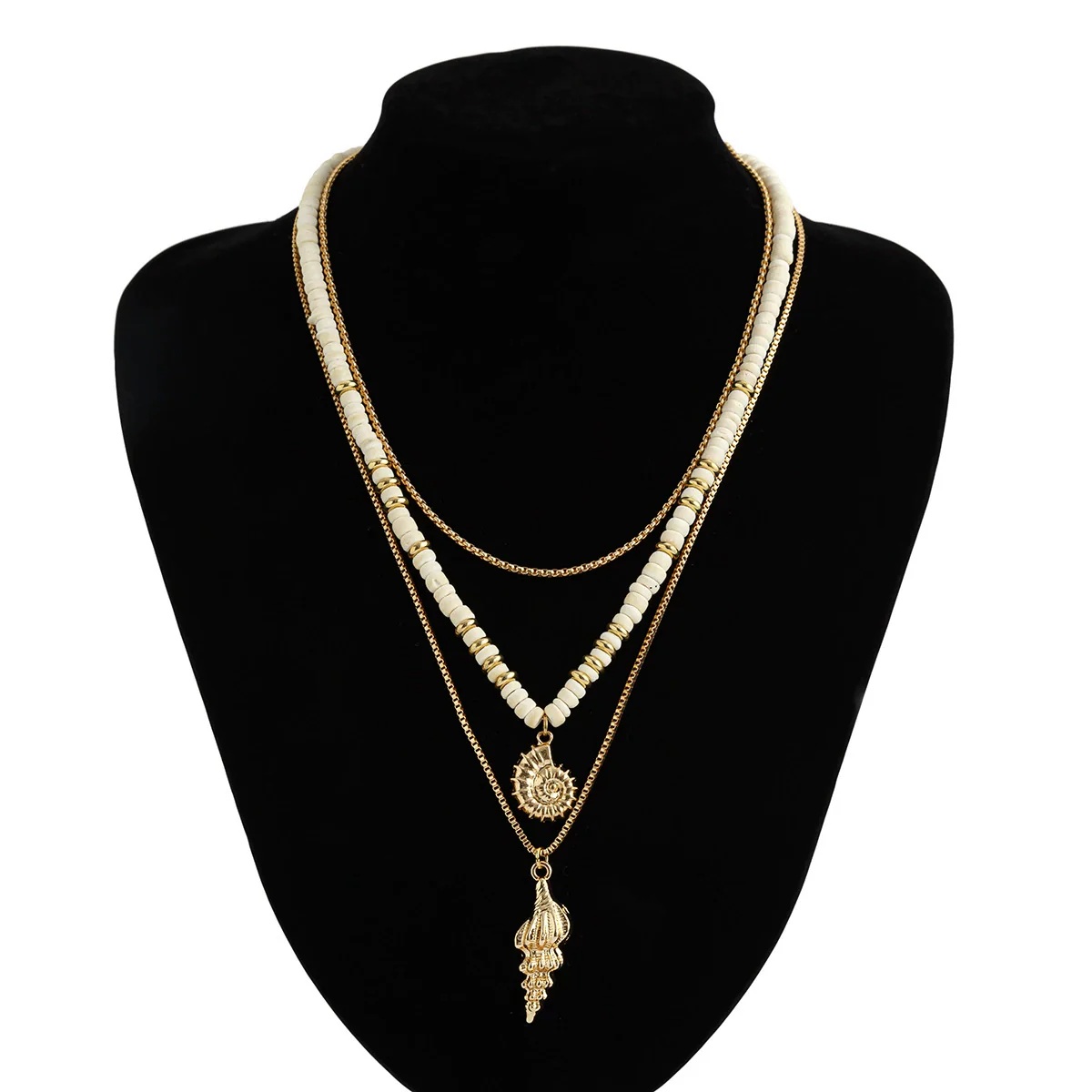 Men's Coconut Shell And Zinc Alloy Geometric Handmade Hiphop Style Necklace - Image 6