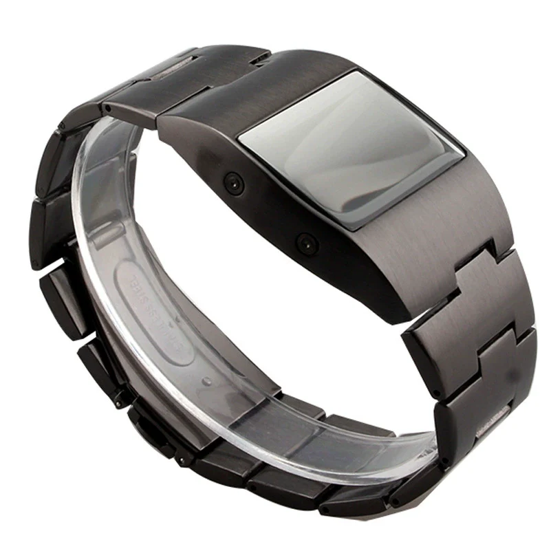 Men's Digital Led Watch Metal Alloy Stainless Steel Square Dial Leisure Style - Image 5