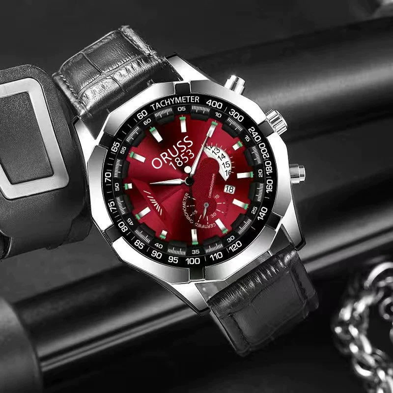 Men's Fashion Business Alloy And Stainless Steel Automatic Non Mechanical Round Dial Luminous Waterproof Watch - Image 14