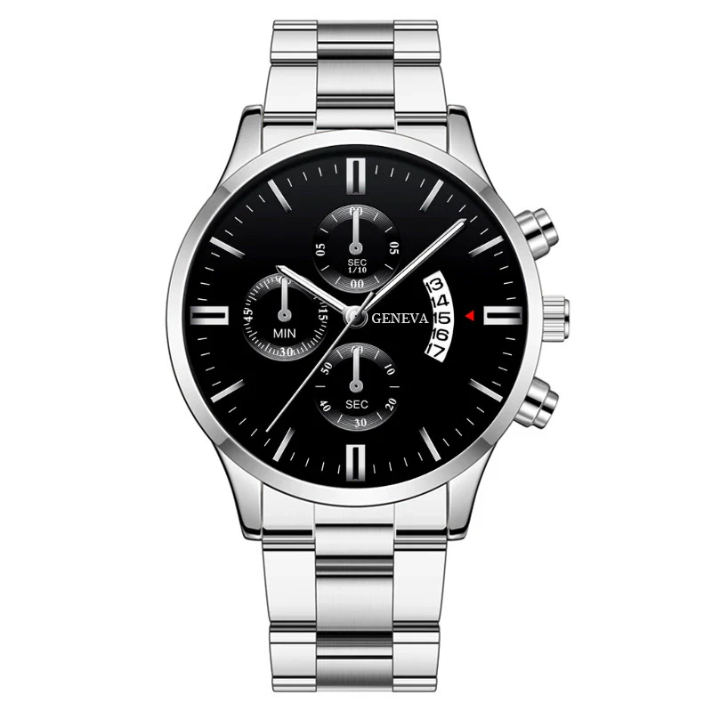 Men's Fashion Metal And Stainless Steel Band Quartz Watch With Round Dial - Image 7