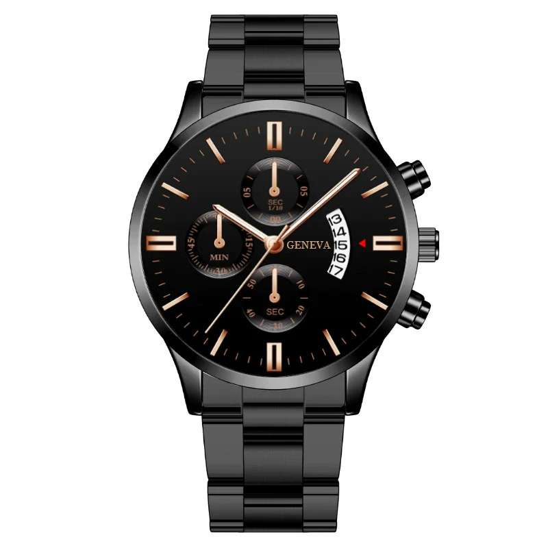 Men's Fashion Metal And Stainless Steel Band Quartz Watch With Round Dial - Image 9
