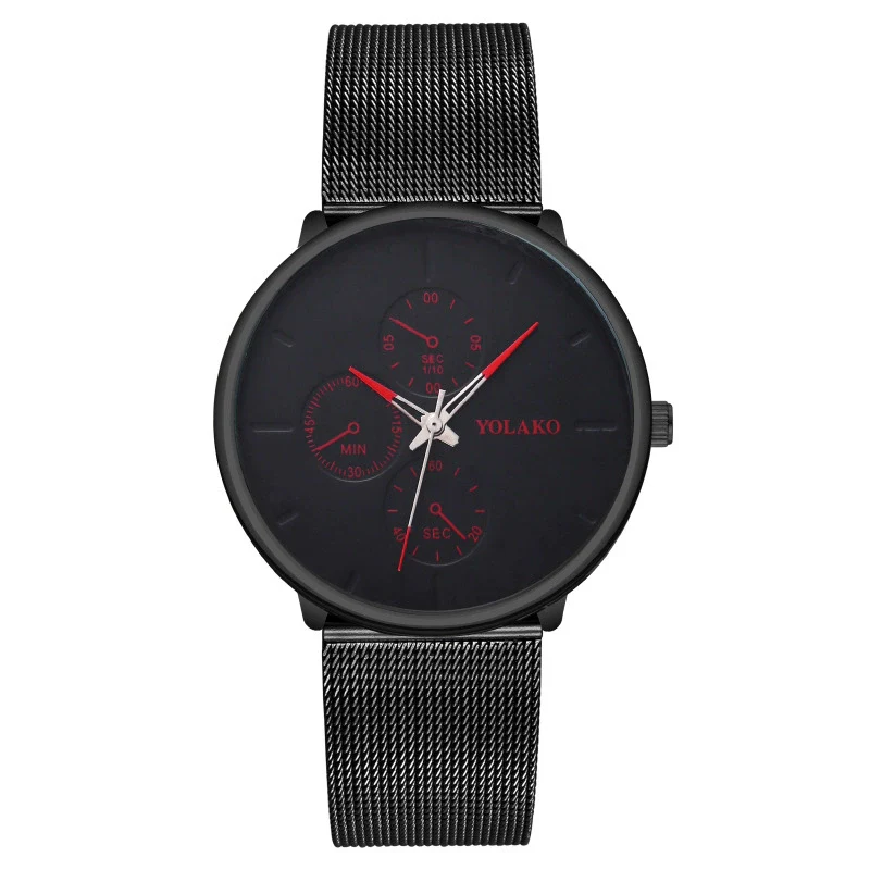 Men's Fashion Metal Milan Belt Mesh Belt Quartz Watch With Round Dial - Image 7