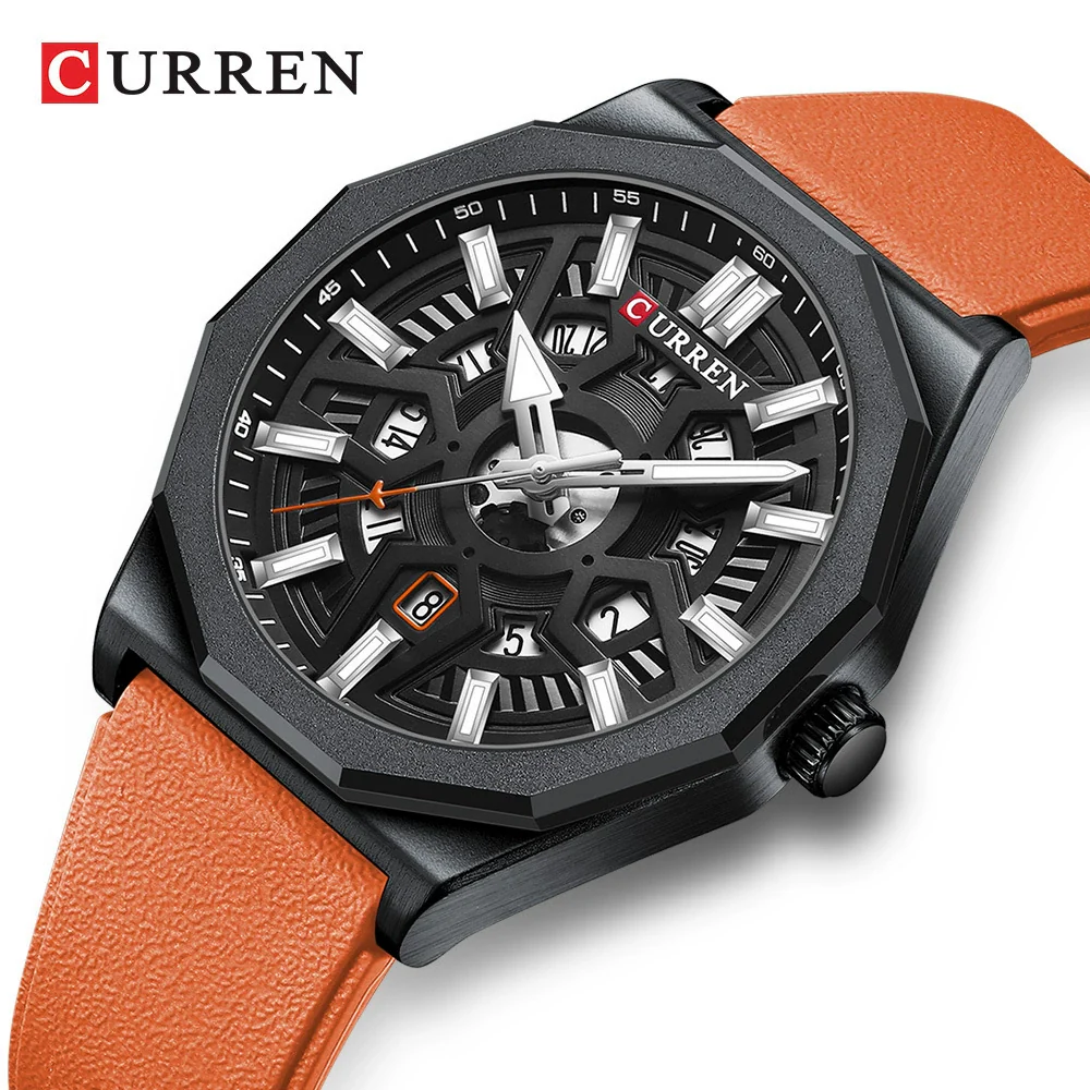 Men's Fashion Sports Alloy Quartz Watch With Polygon Hollow Design And Mineral Reinforced Mirror - Image 2