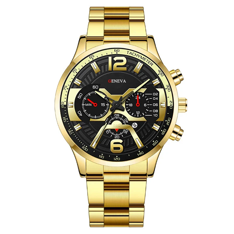 Men's Fashion Stainless Steel Alloy Quartz Watch