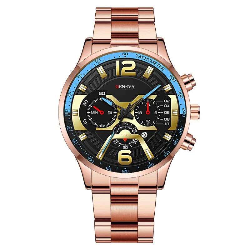 Men's Fashion Stainless Steel Alloy Quartz Watch - Image 2
