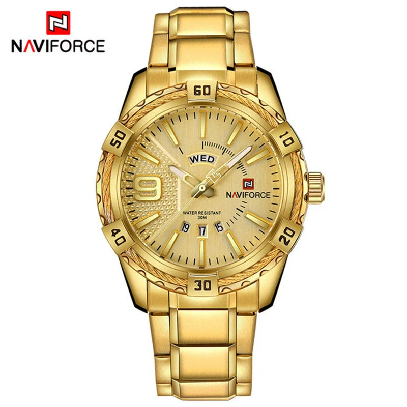 Men's Fashion Stainless Steel Band Quartz Watch With Round Dial And Mineral Strengthened Glass Mirror - Image 5