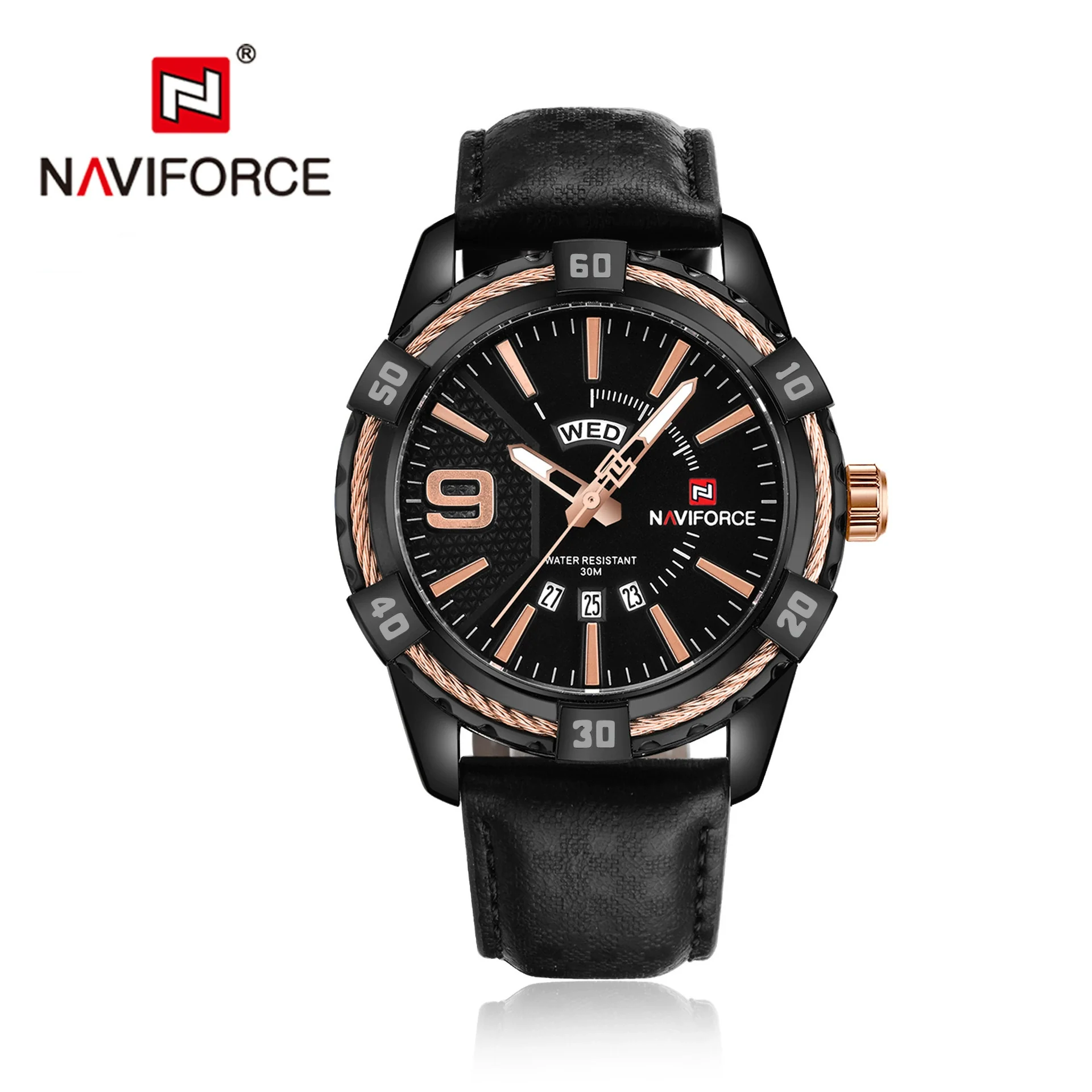 Men's Fashion Stainless Steel Band Quartz Watch With Round Dial And Mineral Strengthened Glass Mirror - Image 9