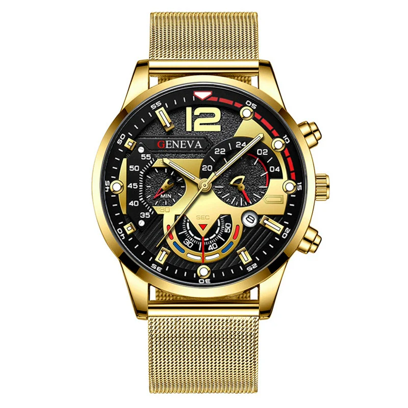Men's Fashion Trend Stainless Steel Strap Luminous Quartz Watch With Round Dial - Image 10