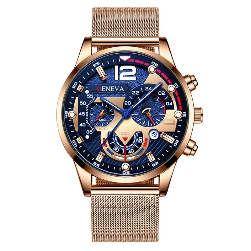 Men's Fashion Trend Stainless Steel Strap Luminous Quartz Watch With Round Dial - Image 11