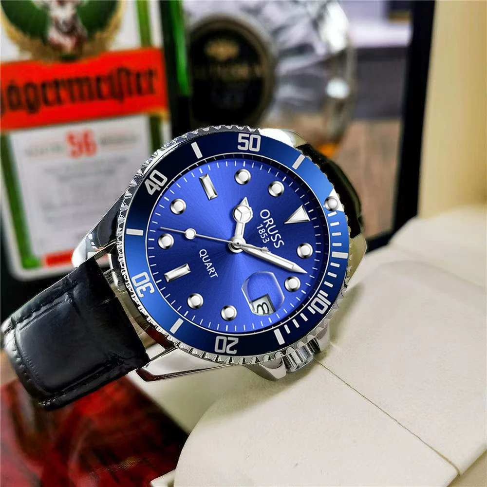 Men's Fashion Waterproof Luminous Watch Alloy Band Round Dial - Image 10