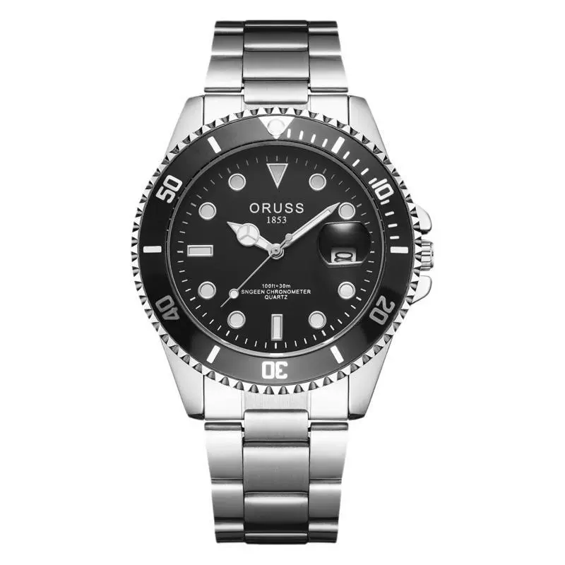 Men's Fashion Waterproof Luminous Watch Alloy Band Round Dial - Image 5