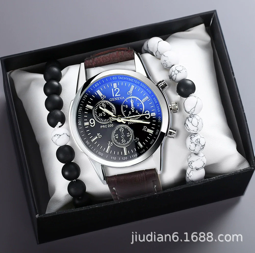 Men's Fashion Wrist Watch With Alloy Case And Strap Ordinary Glass Mirror Round Dial - Image 11