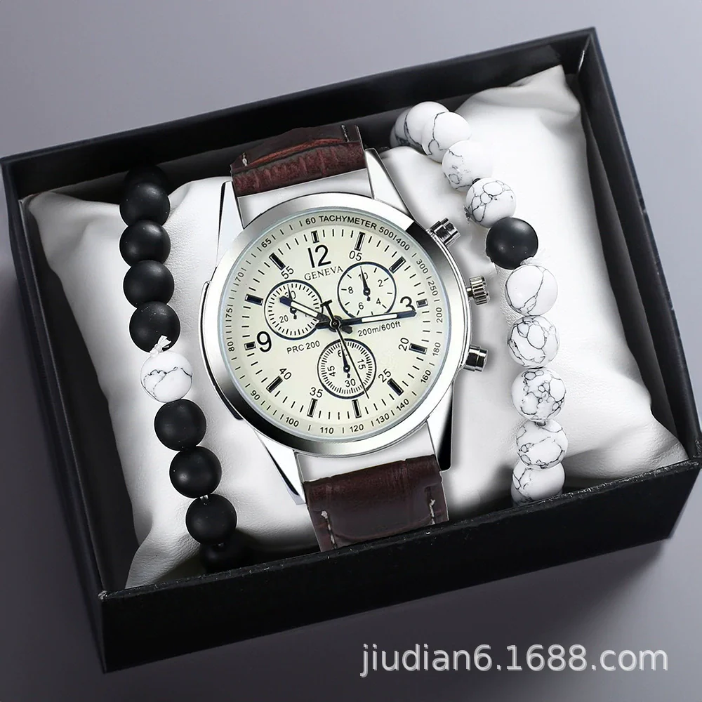 Men's Fashion Wrist Watch With Alloy Case And Strap Ordinary Glass Mirror Round Dial - Image 13