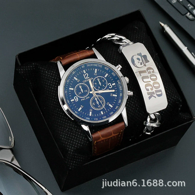 Men's Fashion Wrist Watch With Alloy Case And Strap Ordinary Glass Mirror Round Dial - Image 16