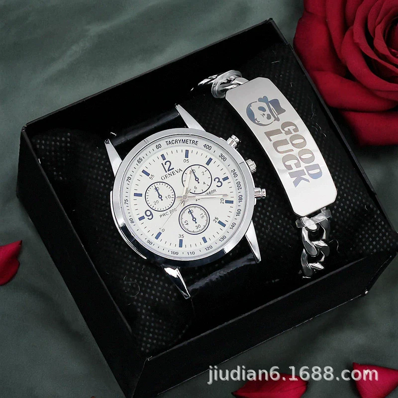 Men's Fashion Wrist Watch With Alloy Case And Strap Ordinary Glass Mirror Round Dial - Image 17