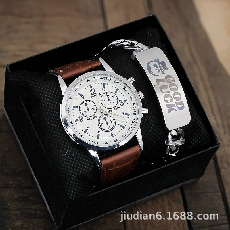 Men's Fashion Wrist Watch With Alloy Case And Strap Ordinary Glass Mirror Round Dial - Image 18