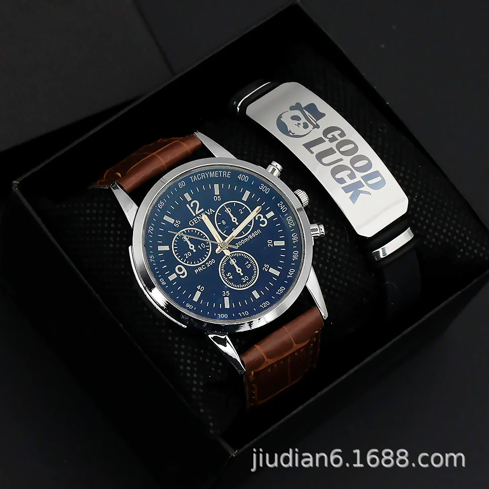 Men's Fashion Wrist Watch With Alloy Case And Strap Ordinary Glass Mirror Round Dial - Image 19