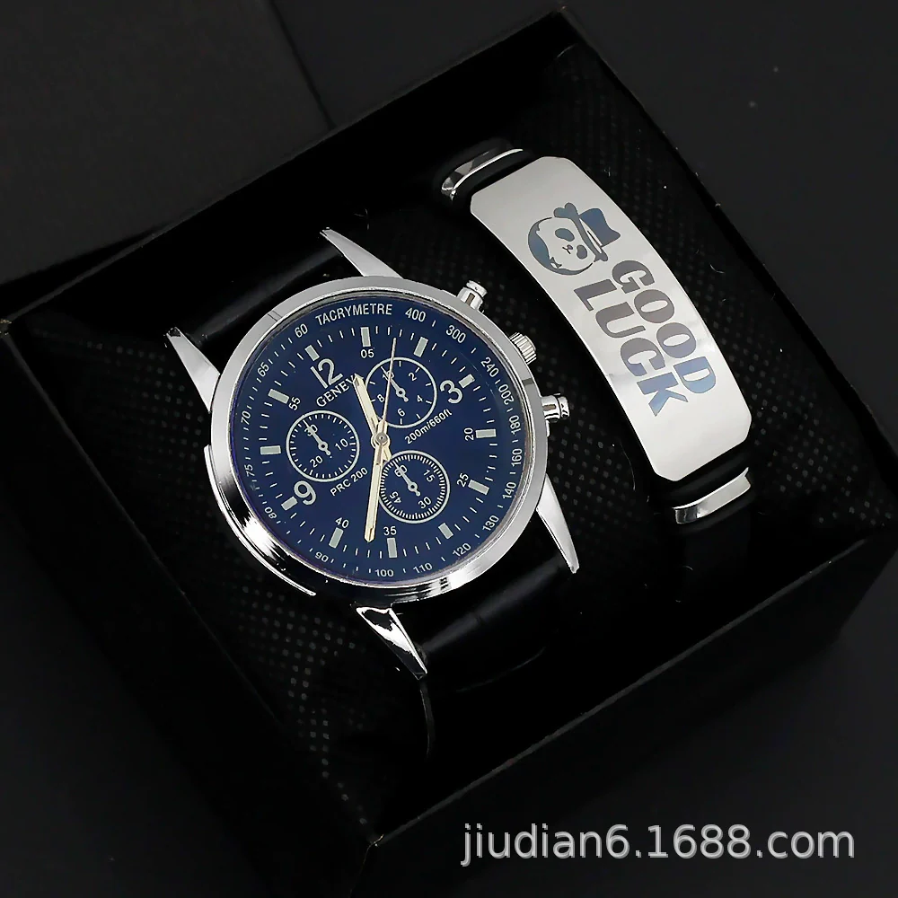 Men's Fashion Wrist Watch With Alloy Case And Strap Ordinary Glass Mirror Round Dial - Image 20