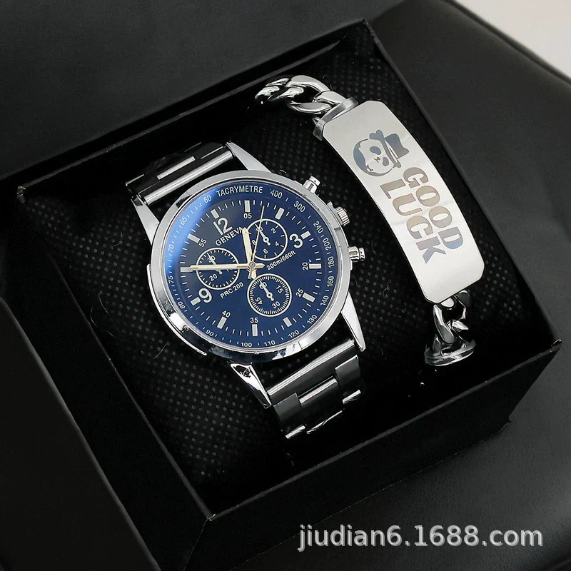Men's Fashion Wrist Watch With Alloy Case And Strap Ordinary Glass Mirror Round Dial - Image 23