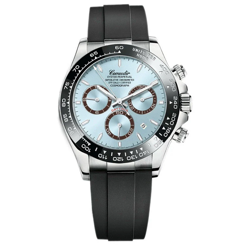 Men's Fully Automatic Hollow Mechanical Multifunctional Luminous Waterproof Watch Alloy Case Stainless Steel Strap Round Dial Business Style - Image 12