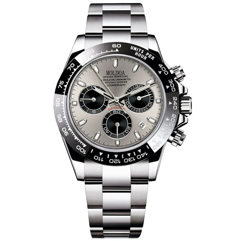 Men's Fully Automatic Hollow Mechanical Multifunctional Luminous Waterproof Watch Alloy Case Stainless Steel Strap Round Dial Business Style - Image 6