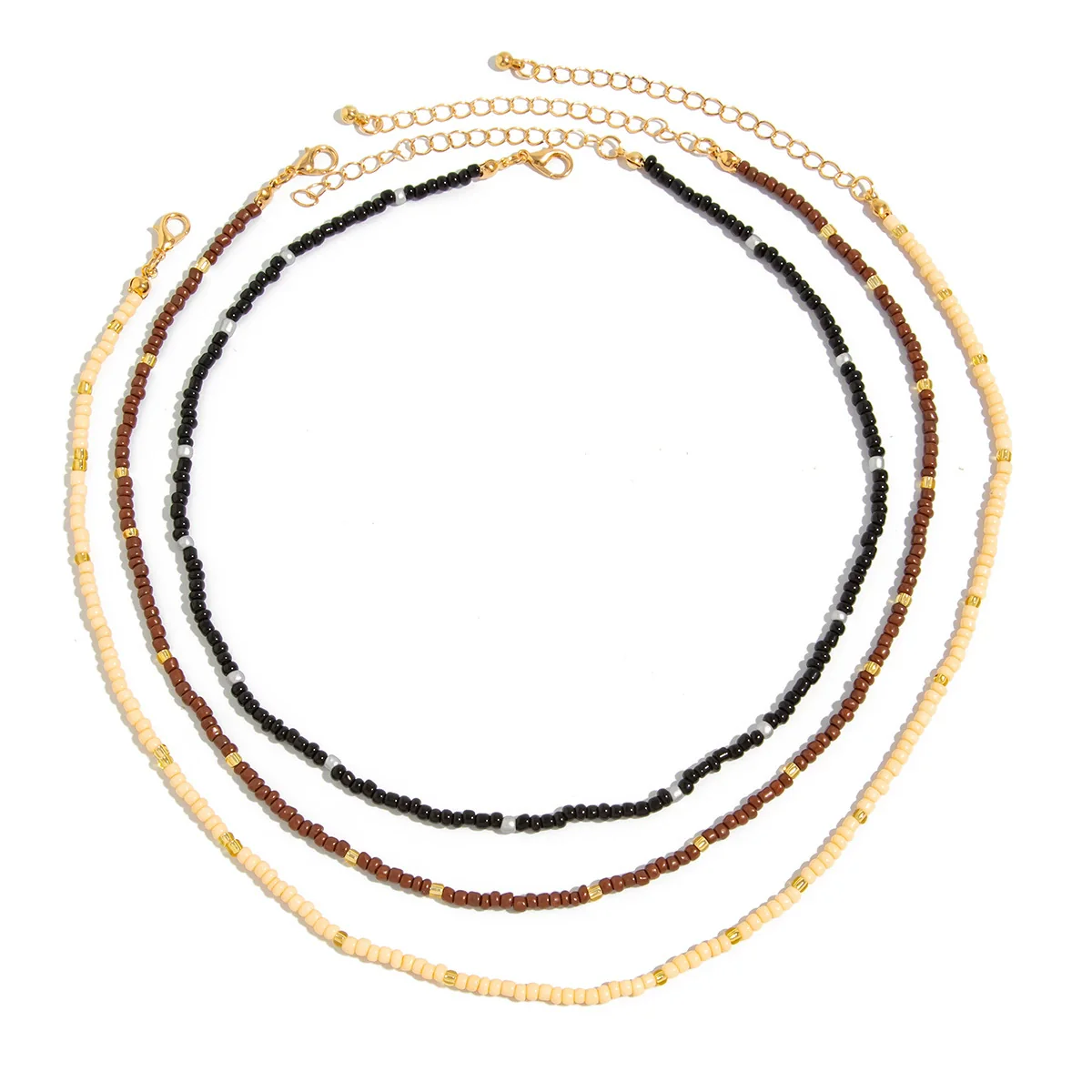 Men's Handmade Rice Beads Geometric Style Necklace - Image 5