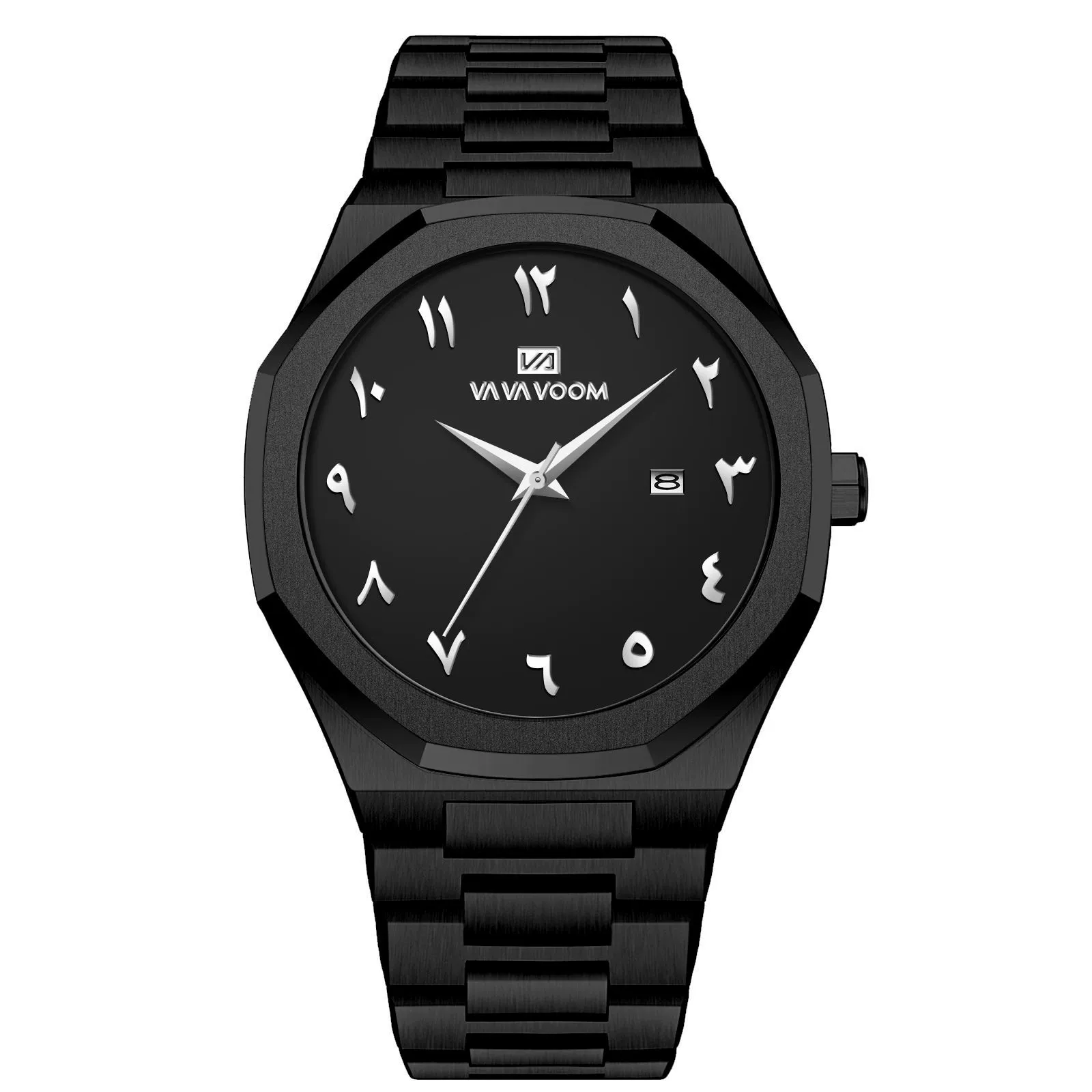 Men's Highend Waterproof Fashion Quartz Watch Alloy Case Stainless Steel Strap Round Dial - Image 8