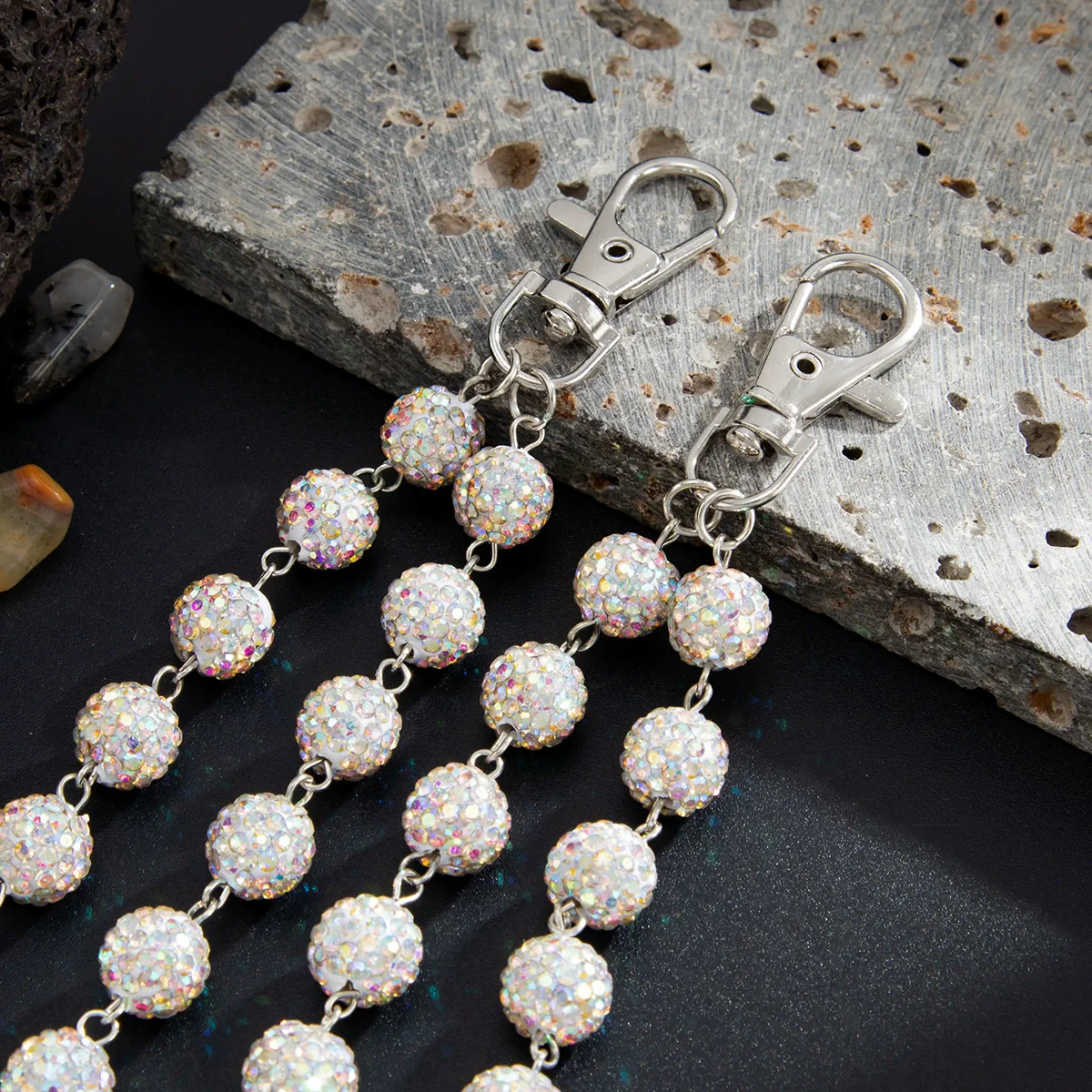 Men's Hip Hop Metal Ball And Cross Waist Chain - Image 8