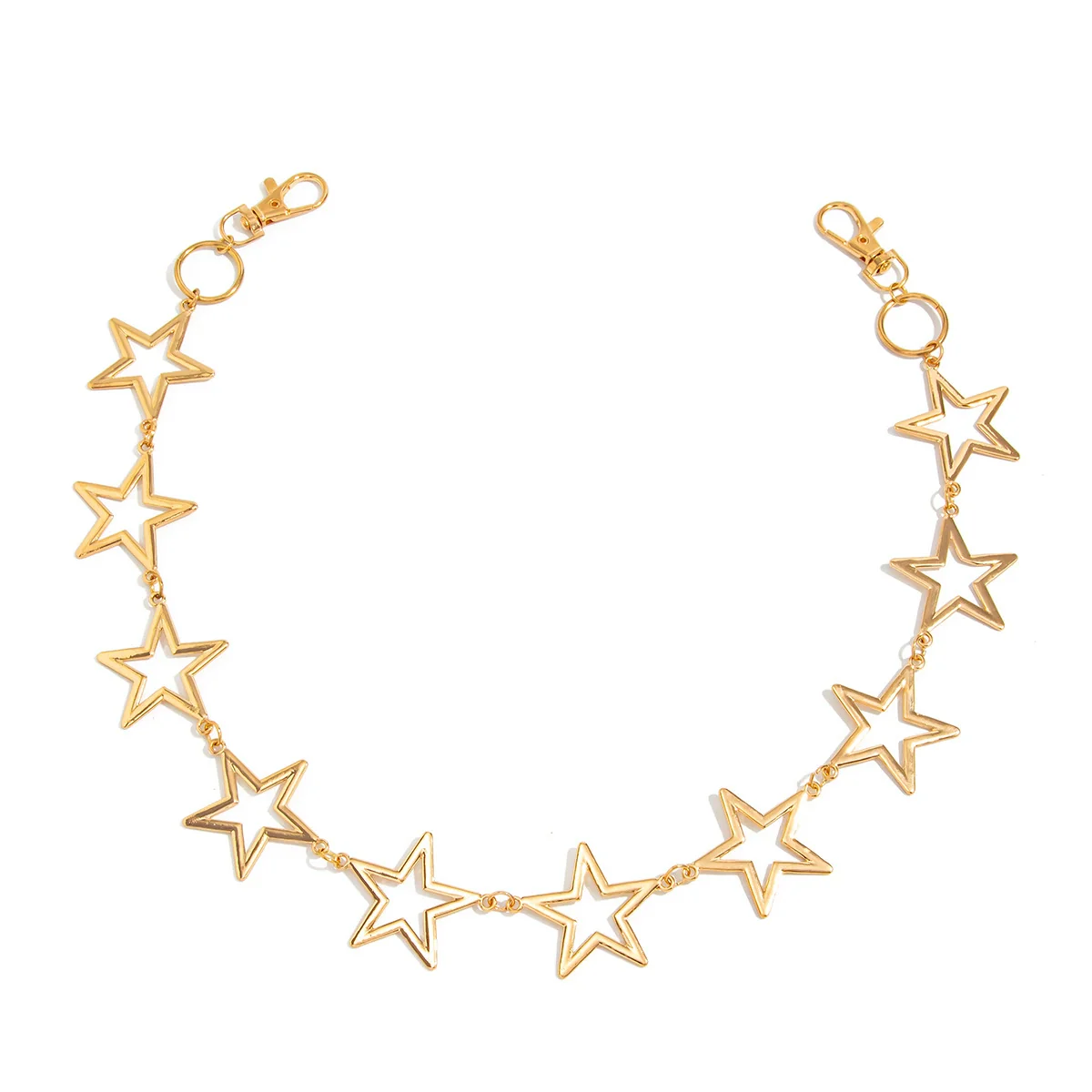 Men's Hiphop Metal Fivepointed Star Pants Pendant Waist Chain - Image 5