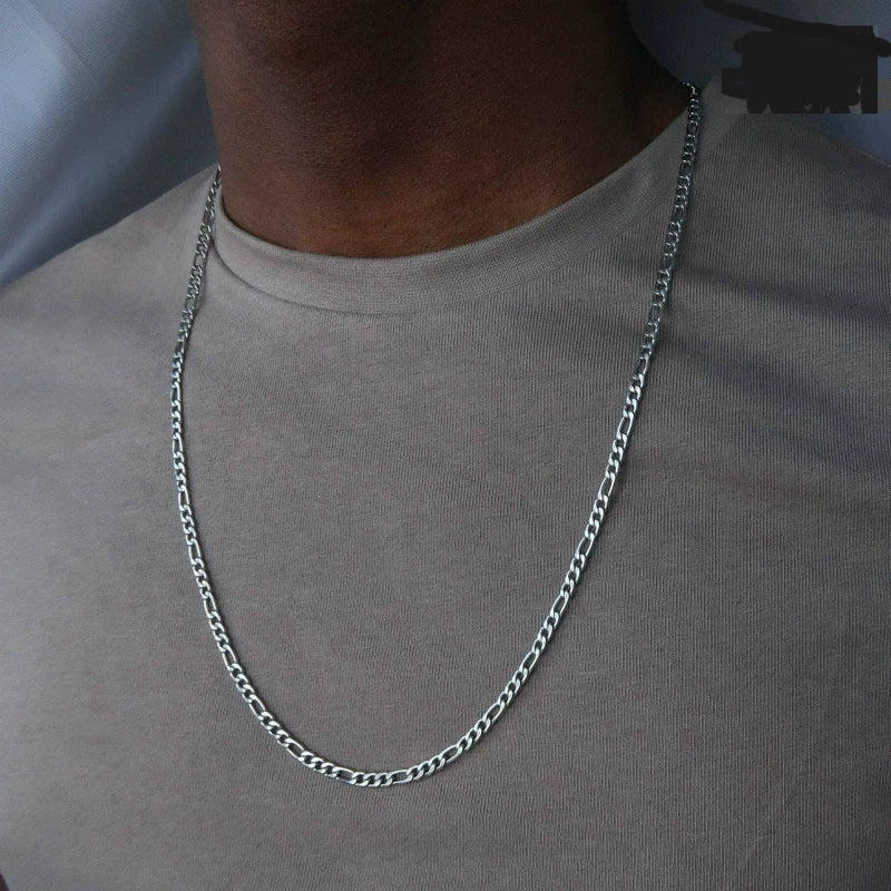 Men's Iron Alloy Nk Chain Necklace With Geometric Design And Electroplating Hiphop Style - Image 4