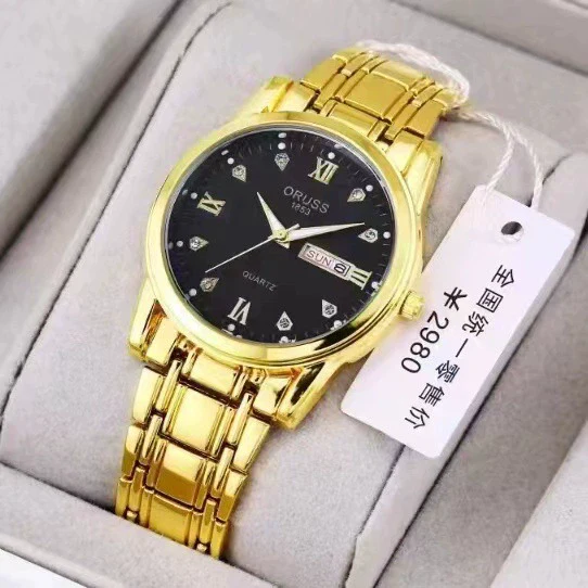 Men's Leisure Alloy Watch With Round Dial Mineral Strengthened Glass Mirror Single Folding Buckle Spiral Crown Fully Automatic Movement Double Calendar Luminous And Waterproof - Image 15