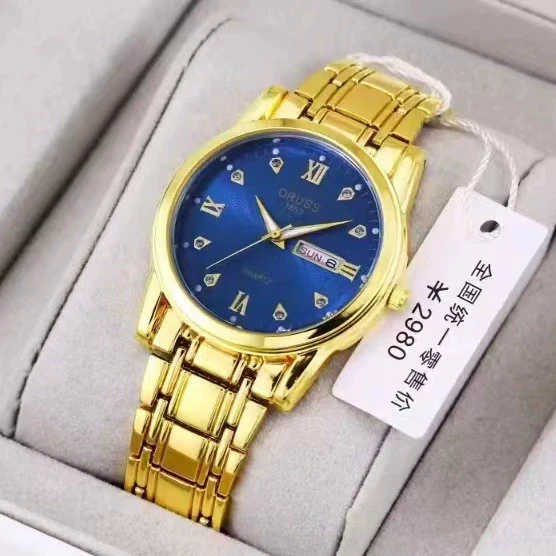 Men's Leisure Alloy Watch With Round Dial Mineral Strengthened Glass Mirror Single Folding Buckle Spiral Crown Fully Automatic Movement Double Calendar Luminous And Waterproof - Image 16