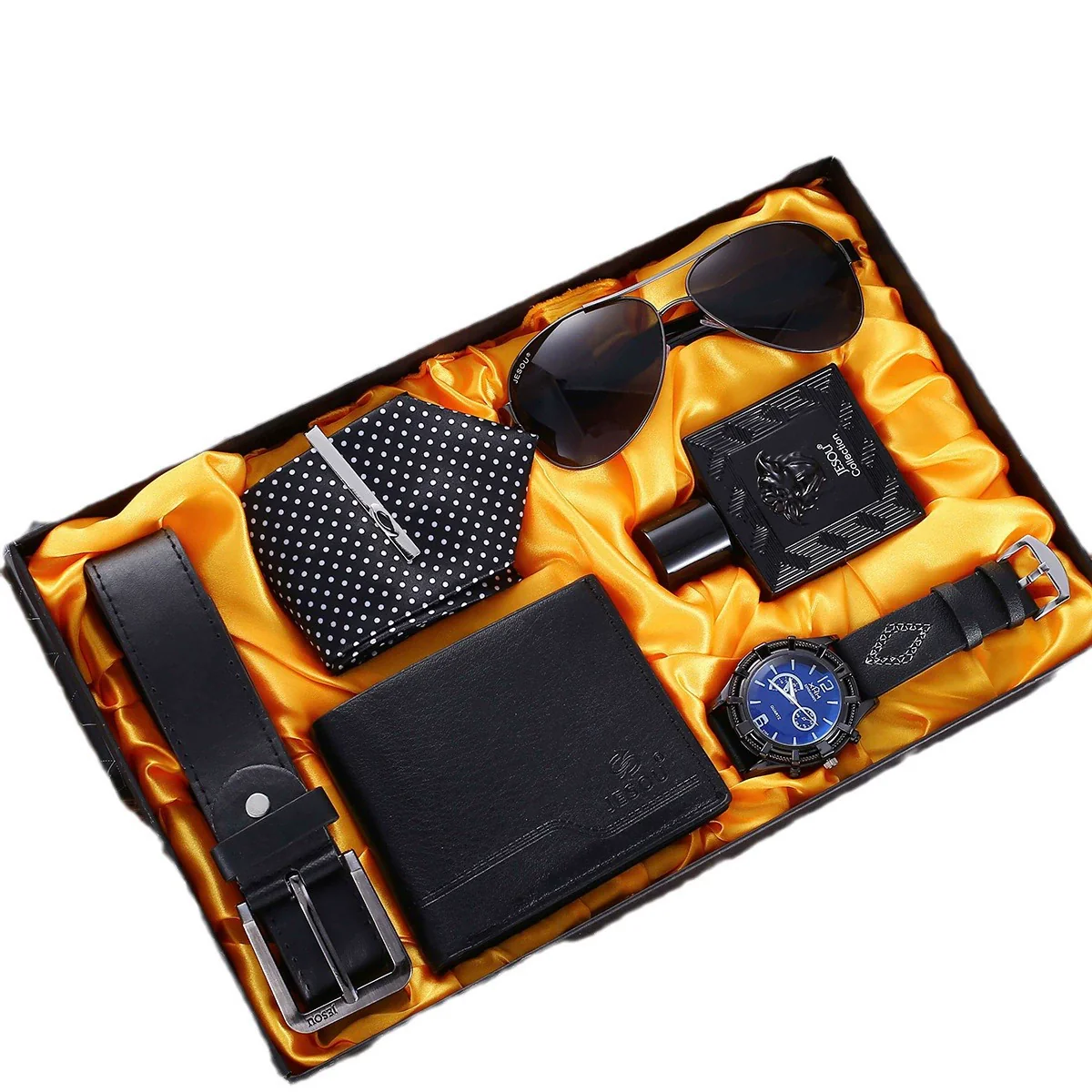 Men's Leisure Business Watch Set With Alloy Case Pu Strap And Stainless Steel Clasp - Image 4